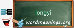 WordMeaning blackboard for longyi